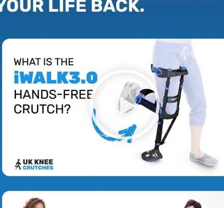 Photo of free Knee crutch (Forest Green GL6) #1