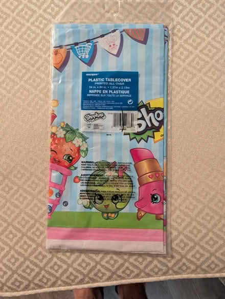 Photo of free Shopkins plastic tablecloth (K1T 1P2) #1