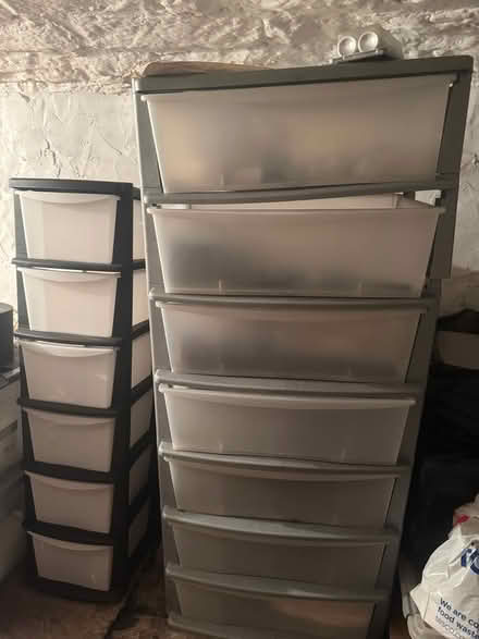 Photo of free 2 Sets of Plastic Drawers (Whitehough SK23) #2