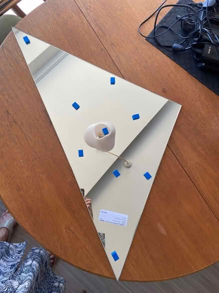 Photo of free Triangular mirror (Forest Green GL6) #1