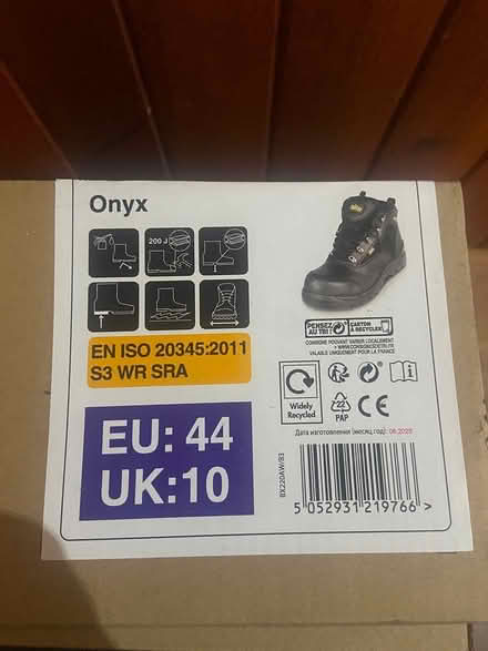 Photo of free Safety boots, Size 10 (Stonebyres Lanark ML11 9) #1