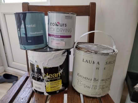 Photo of free A job lot of paint tins (untested) (Catford SE6) #1