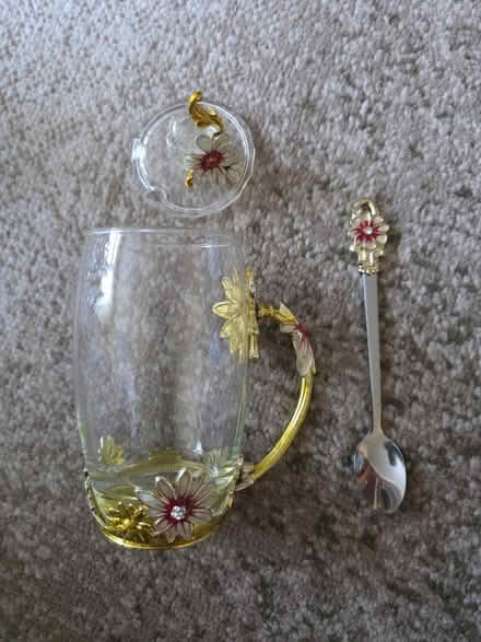 Photo of free Ornamental Cup, with lid and spoon (Southampton, SO19.) #2