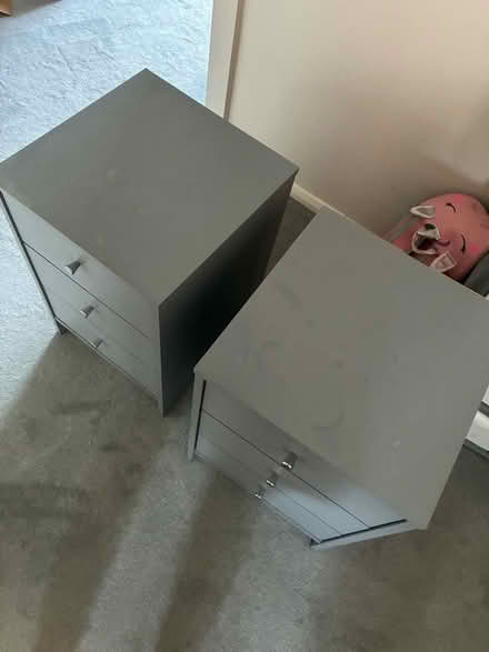 Photo of free 2 grey bedside tables (Braintree CM7) #2