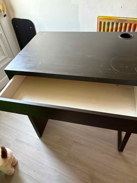 Photo of free Small black desk (Knotty ash Liverpool) #2