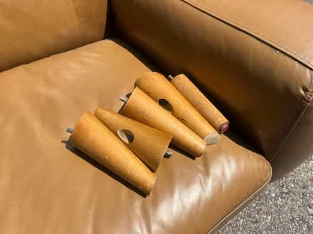 Photo of free Big leather sofa (E11 3sg) #4