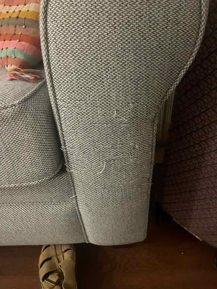 Photo of free gray 82” couch loveseat (downtown newhaven (state/court) #3