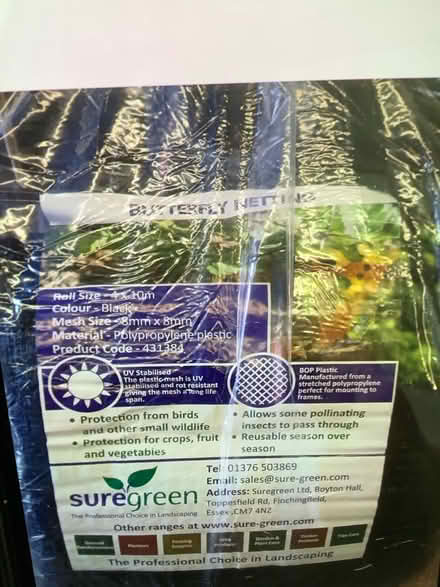 Photo of free Butterfly netting (B61 Bournheath) #1