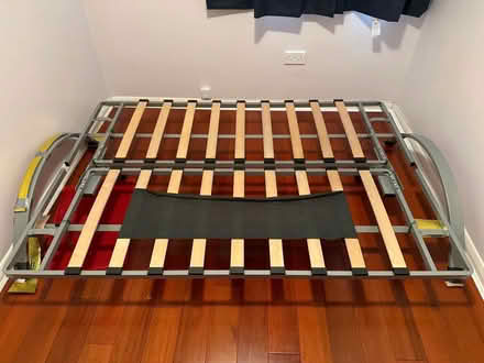 Photo of free Metal Frame Sofa that lies down in a Double Bed and Mattress (Richmond TW10) #2