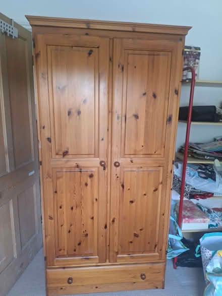 Photo of free Pine wood wardrobe (Teddington Park, Teddington) #1