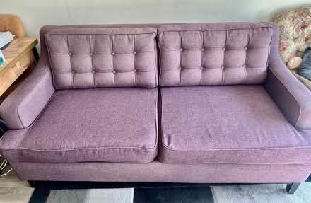Photo of free 2 - Seater Purple Sofa (Hayes UB3) #2