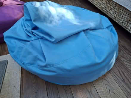 Photo of free Bean bag, light blue (Taverham NR8) #2
