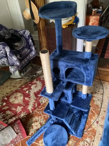 Photo of free Blue used cat tower (Laurel, MD) #1
