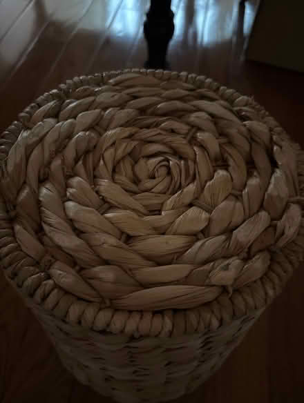 Photo of free Pottery Barn Seagrass wastebasket (Langhorne, PA) #1