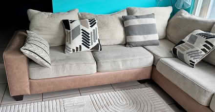 Photo of free 3-piece sectional w/chaise (Venice) #1