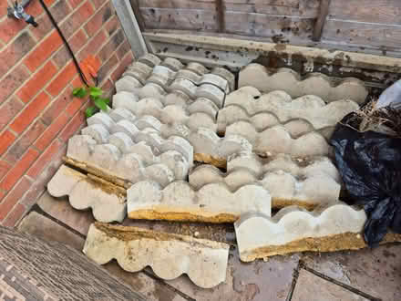 Photo of free Scalloped concrete garden edging stones (Prime Ministers MK41) #3