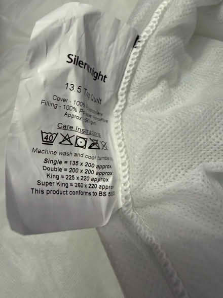 Photo of free Silent night Double Duvet (South Harting GU31) #1