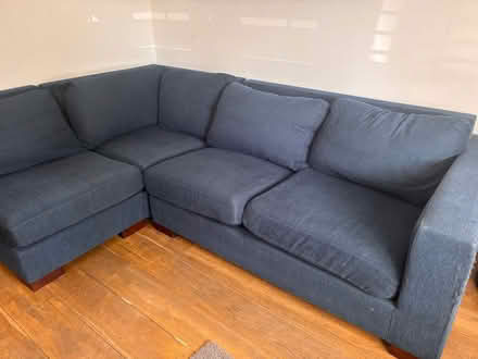 Photo of free Well loved blue corner sofa (Whitton TW2) #2