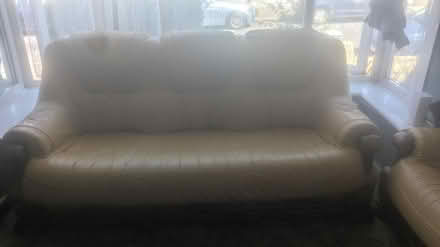 Photo of free 3+2+1 seater sofas+ footstool (Abbey wood) #1