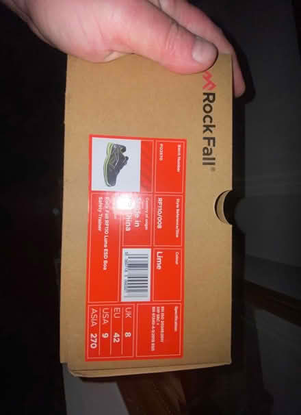 Photo of free Size 8 Safety Trainers (Stonebyres Lanark ML11 9) #1