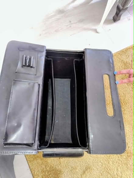 Photo of free Pilot's flight bag - vintage 'Antler' black leather (Crookes S10) #2