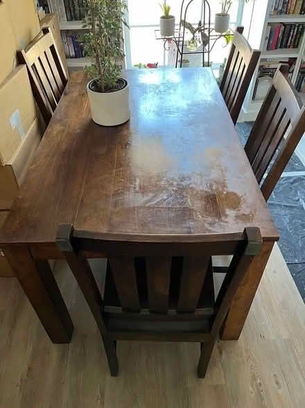 Photo of free Dining table and chairs (AL3) #1