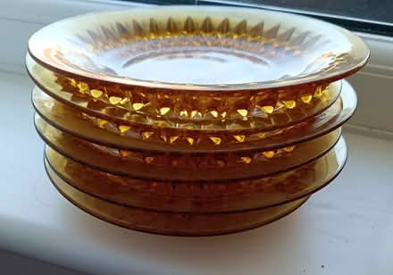Photo of free vintage 60s/70s pressed amber glass (Westminster Drive PO21) #2