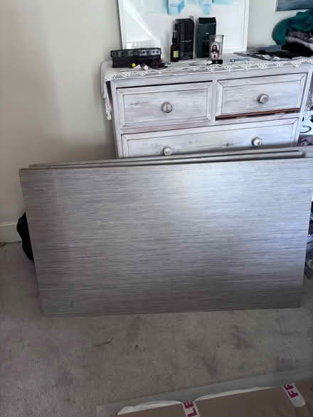 Photo of free 3 large pieces of chipboard grey vinyl covering (Cowden TN8) #1