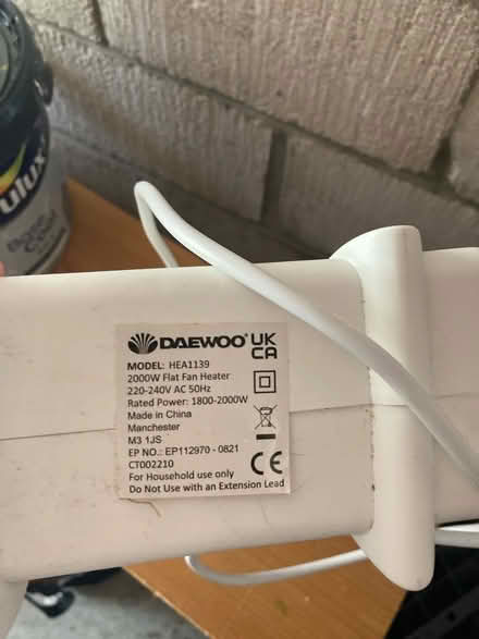 Photo of free Mini electric heater (Hamsterley Colliery NE17) #2
