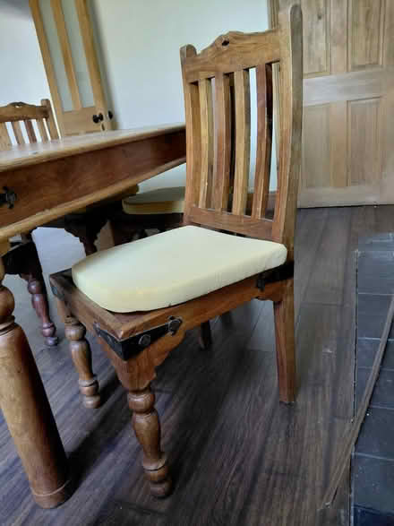 Photo of free Solid oak table and 4 chairs (Darnall S9) #3