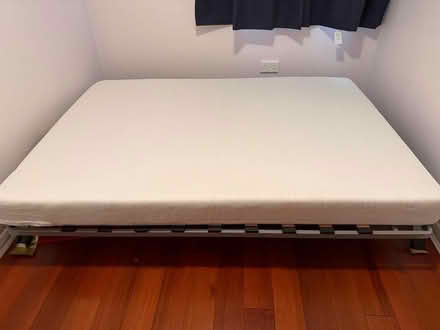 Photo of free Metal Frame Sofa that lies down in a Double Bed and Mattress (Richmond TW10) #1