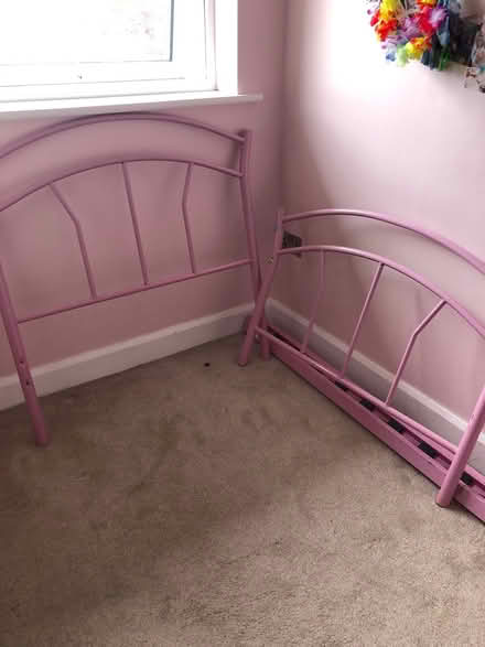 Photo of free Single bed metal bed frame (Dublin 14) #1