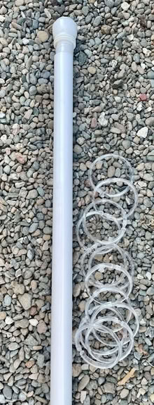 Photo of free Shower Curtain Liner, Rod, Rings (Near downtown Mtn View) #3