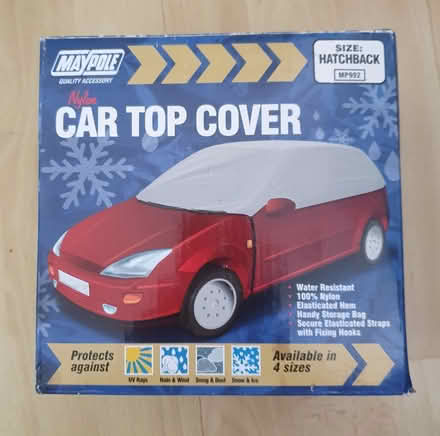Photo of free Car cover hatchback size. Looks new (GU2 Stoughton) #1