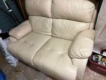 Photo of free Cream leather double sofa x (Cm159LS) #2