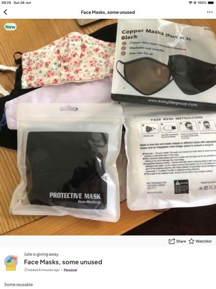 Photo of free Face Masks (Wansbrough Road BS22) #1