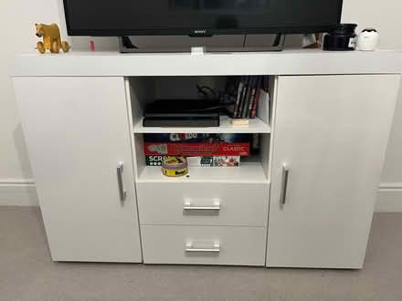 Photo of free White TV stand (SO50 5ND) #1