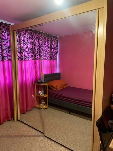 Photo of free Extra large mirrored sliding door wardrobe. (Battersea SW11) #1