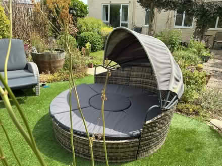 Photo of free Circular garden seating with canopy (Felpham, W Sussex GU22) #2
