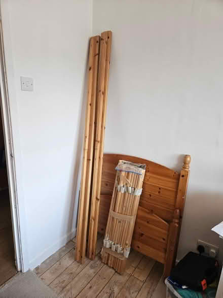 Photo of free Single Pine Bed (frame only) (Balerno EH14) #1