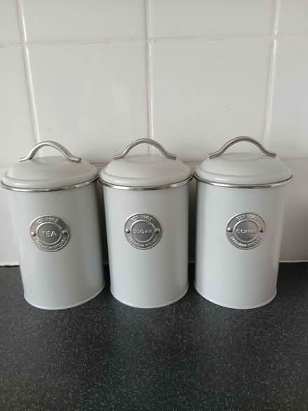 Photo of free Tea coffee sugar canisters (Basildon) #1
