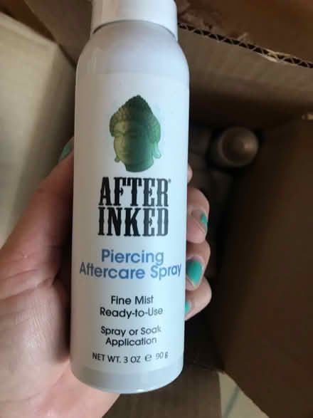 Photo of free Afterinked piercing spray (Burnham SL1) #1
