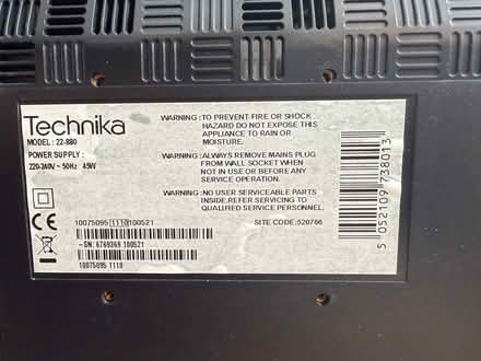Photo of free Technika TV 21.5 inch (Eccleston PR7) #2