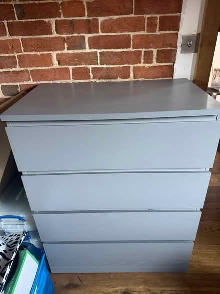 Photo of free malm Ikea chest of drawers Grey (Clark's Green RH5) #2