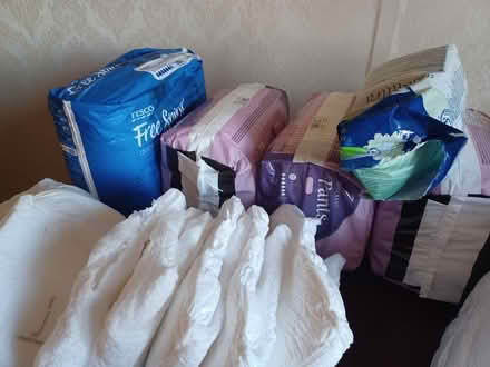 Photo of free Mix of adult nappies/pads (Brockworth) #2