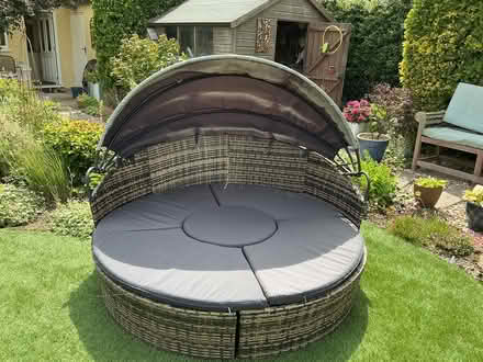 Photo of free Circular garden seating with canopy (Felpham, W Sussex GU22) #3