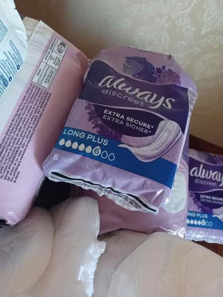 Photo of free Mix of adult nappies/pads (Brockworth) #3