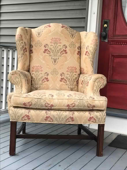 Photo of free Chair, winged back (41 Hodges Avenue. Taunton) #2