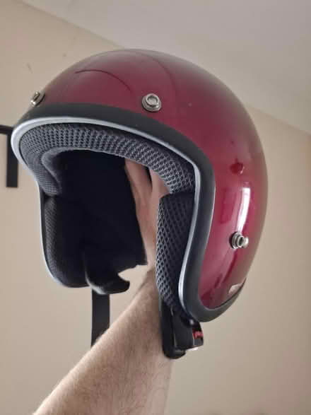 Photo of free Old motorcycle helmet -toy or prop? (Bletchley MK2) #1