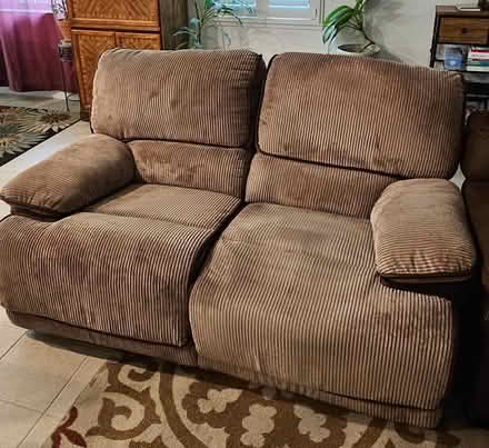 Photo of free Fully reclining loveseat (Pioneer High School, Woodland) #1